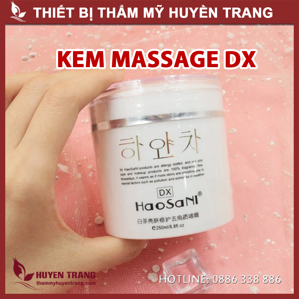 Kem Mát Xa Mặt Cho Spa HAOSANI BC004 Massage Làm Da Sáng Mịn, Matxa Nâng Cơ, Không Kích Ứng - Thẩm Mỹ Huyền Trang NANOCEE