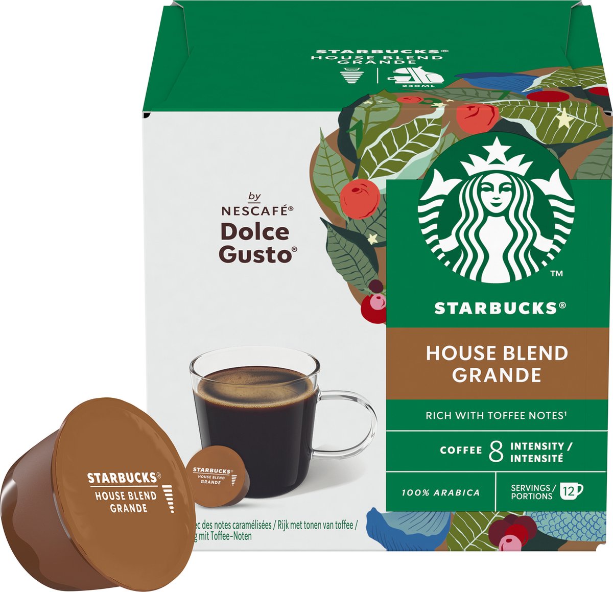 Starbucks® Grande (House Blend) by NESCAFÉ® Dolce Gusto® - 12 Capsules, DATE 02/2025