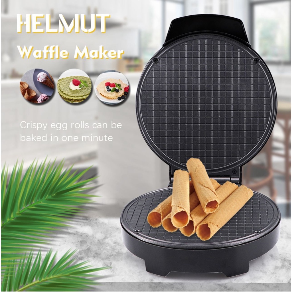 ✠﹊ 1490669746khuôn làm bánh ốc quế, máy làm bánh quế cuộn helmut