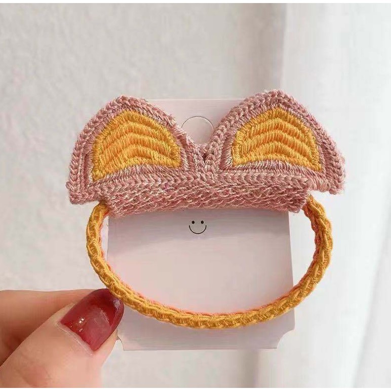 Thun cột tóc tai thú xinh xắn cho bé Mimo baby