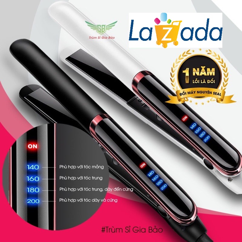 [HCM]Máy ép duỗi tóc uốn xoăn tóc Hàn Quốc 2in1 Hồng Ngoại Chuyên Nghiệp Phủ lớp Gốm Tourmaline Ion Âm Giúp Tóc Khỏe Mạnh Hơn Dụng Cụ Tạo Kiểu Tóc - Lựa chọn hàng đầu