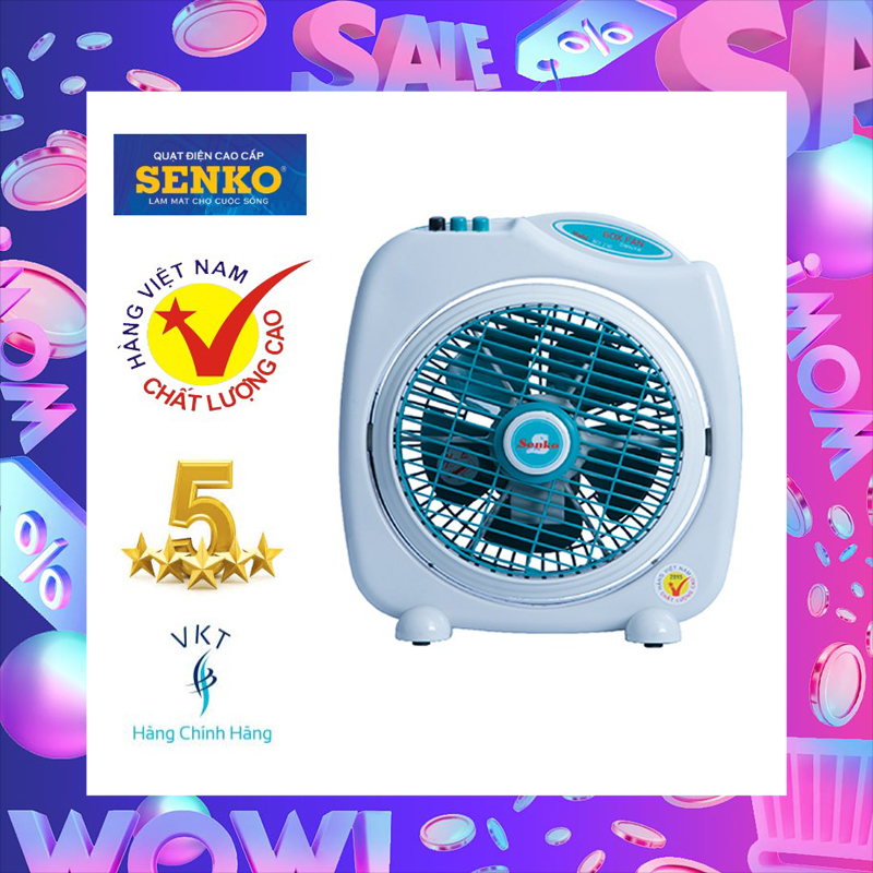 [FREESHIPMAX] Quạt mini bàn đảo Senko BD230 2 tấc 28W - Hàng Chính Hãng (giao màu ngẫu nhiên)