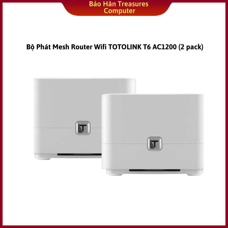 Bộ phát mesh router wifi totolink t6 ac1200 - hàng chính hãng