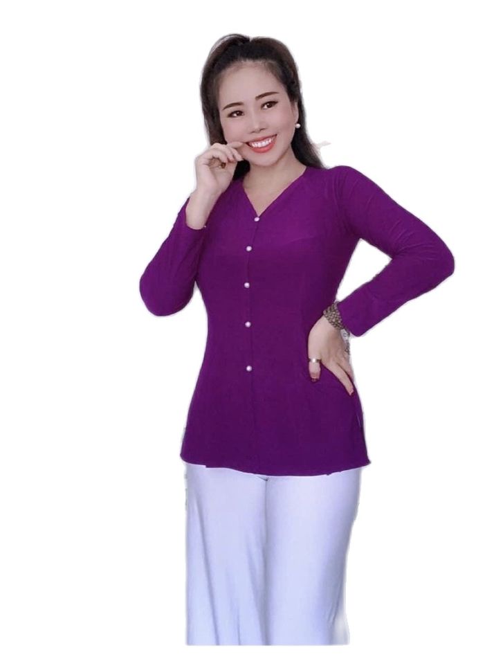 Áo bà ba trơn may sẵn size to mặc vừa