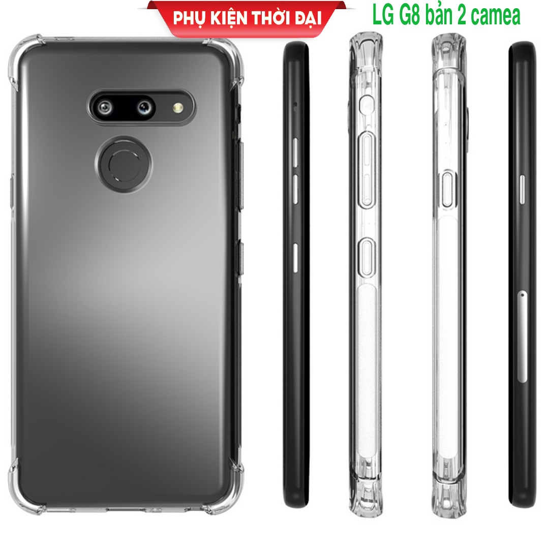 Ốp lưng LG G8 bản 2 camera silicon dẻo trong suốt lồi 4 góc thời trang cao cấp