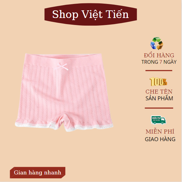 Quần mặc trong váy nữ gân tăm chất đẹp,mát nhẹ,siêu co giãn thiết kế dạng đùi ôm sát body thích hợp vừa làm quần lót an toàn trong váy đầm vừa có thể làm quần ngủ quần được đóng túi zip loại 1 VT-79 Việt Tiến