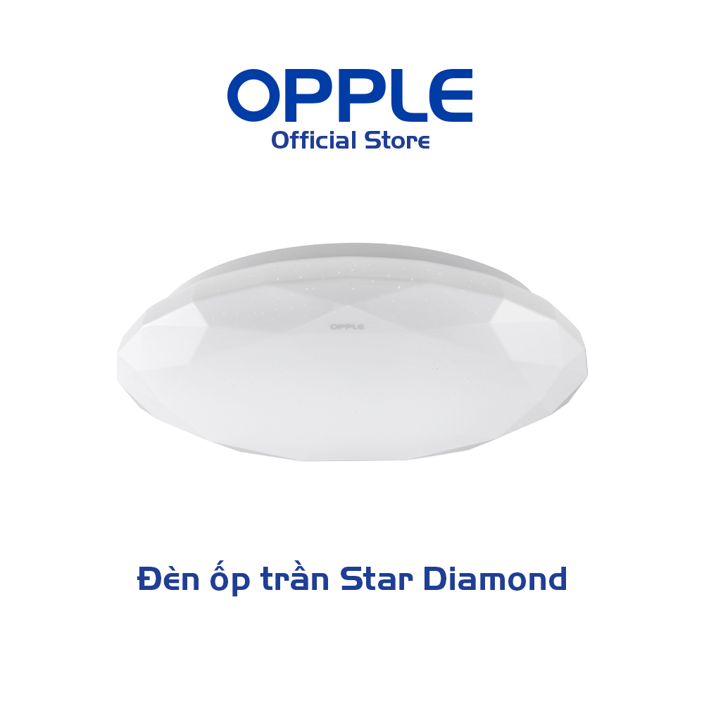 Bộ đèn ốp trần led opple hc420 22w star diamond - hiệu ứng ánh sáng kim cương, điều chỉnh ánh sáng tùy ý