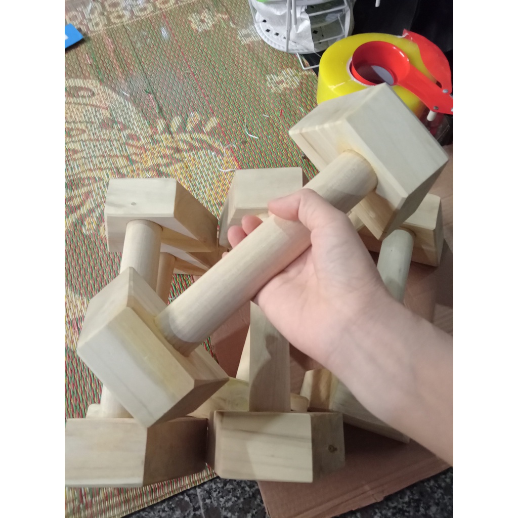 Dụng Cụ Hít Đất gỗ Parallettes