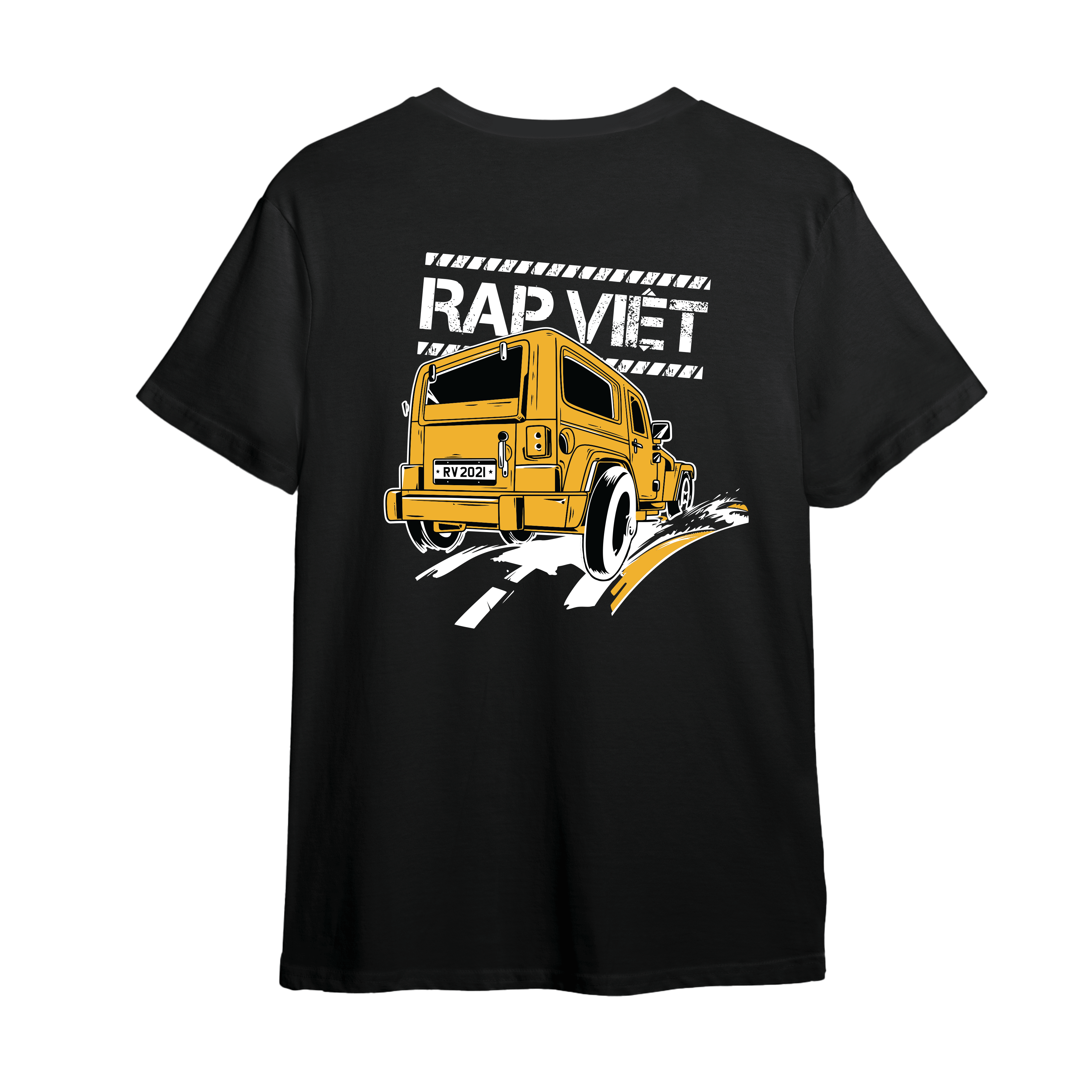 Áo thun rap việt hype vàng tay ngắn cotton, oversized, unisex - rap việt hype t-shirt / yellow - vieshop