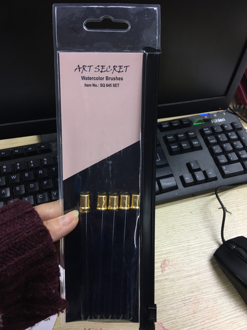 ART SECRET SET 5 CÂY CỌ TRAVEL LÔNG SÓC SQ 645