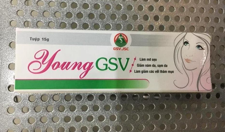 YOUNG GSV 15G. GEL CHĂM SOC SẸO MỤN VÀ MỤN THÂM.