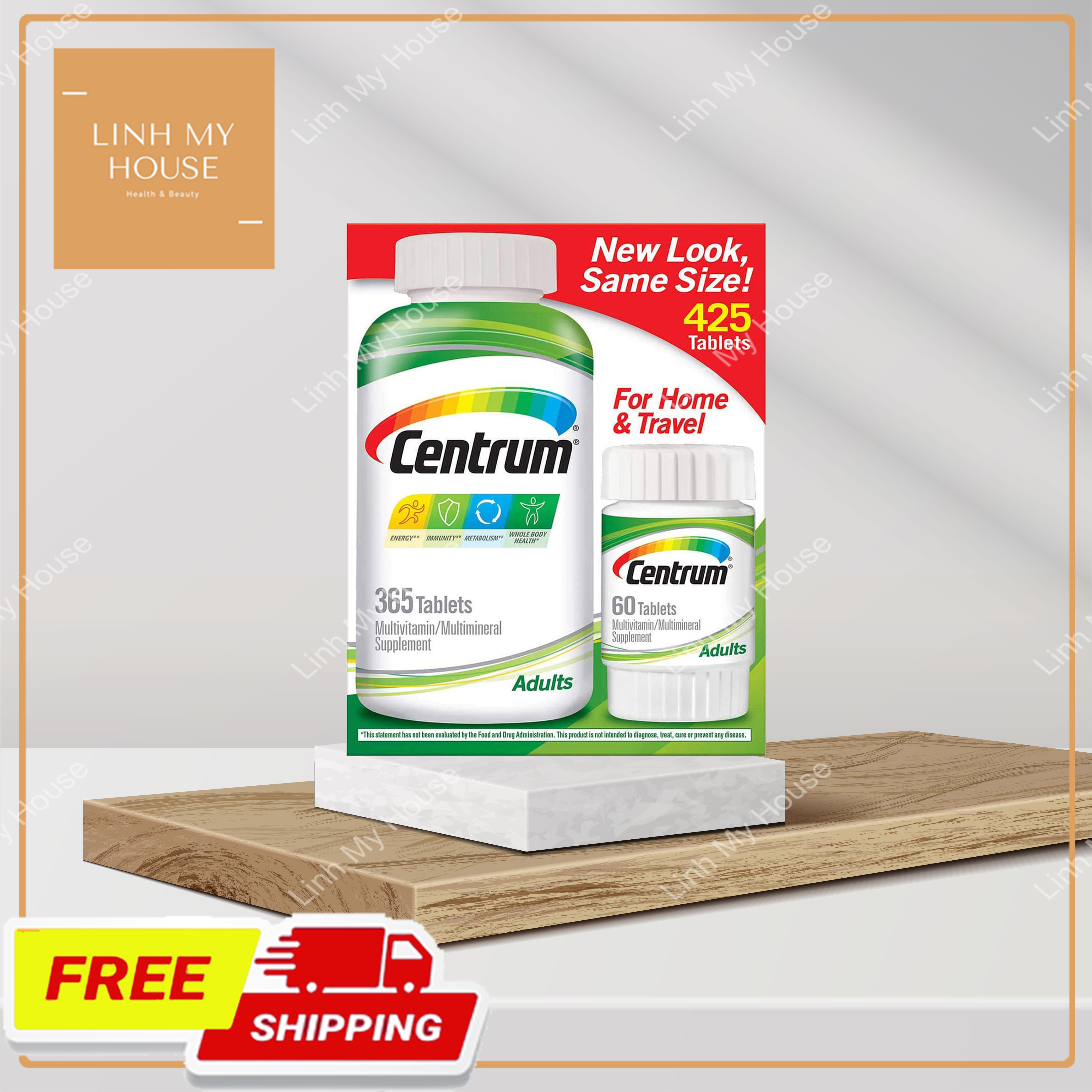 Viên uống Centrum multivitamin cho người dưới 50 tuổi - 425 viên của Mỹ.