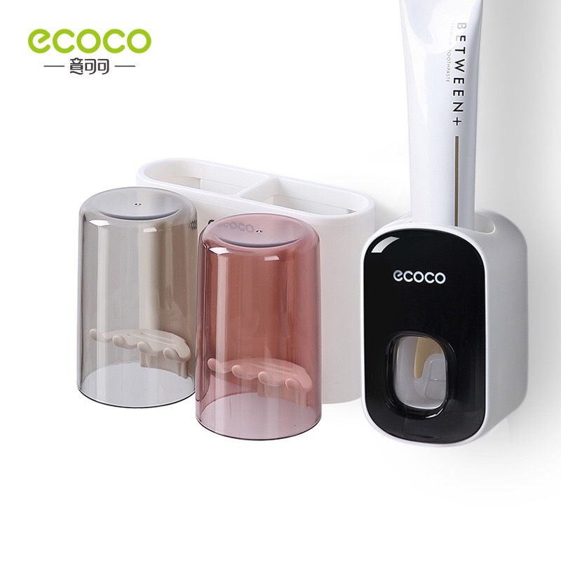 Combo kệ nhả kem 2 cốc trong suốt tặng kèm nhả tự động ecoco e1924