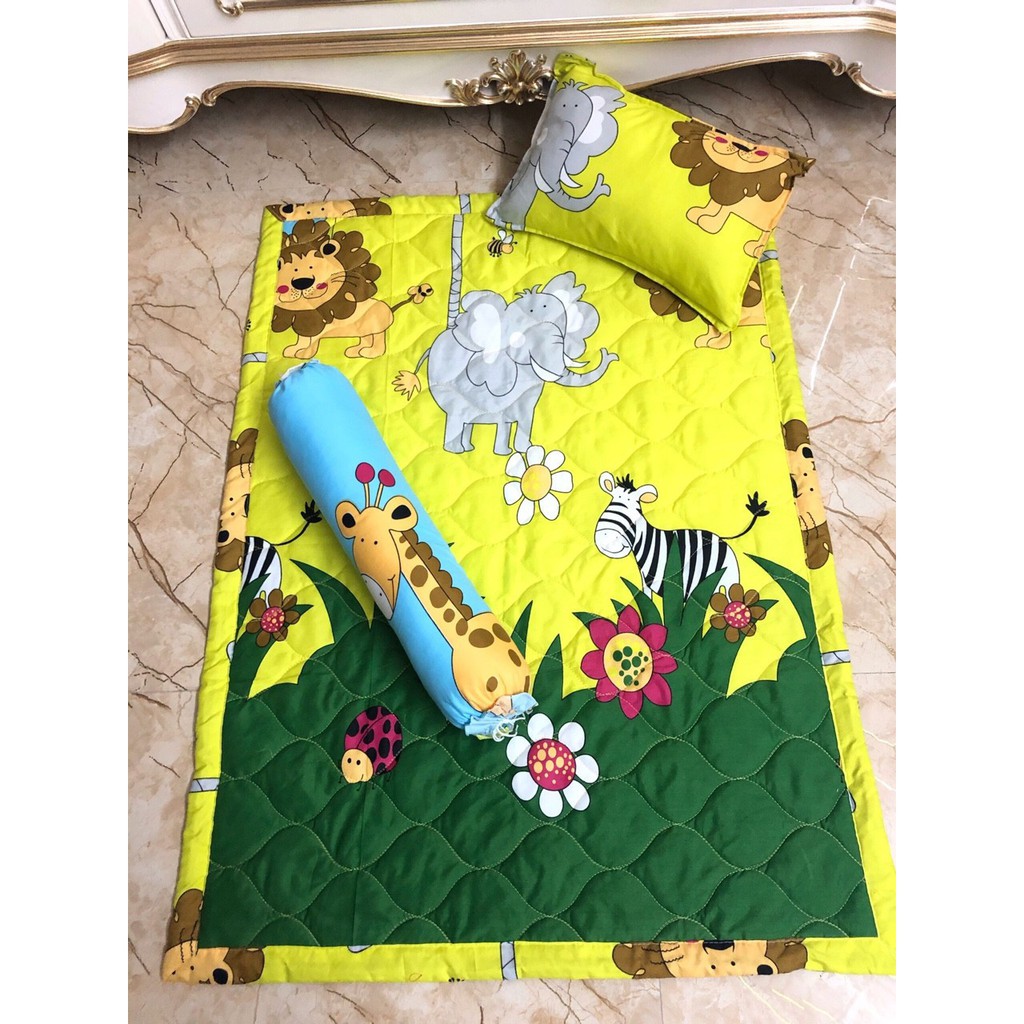 [HCM]Set chăn gối cho bé Baby 5 món LOẠI 1 GỐI NỆM CHO BÉ ĐI HỌC MẪU GIÁO