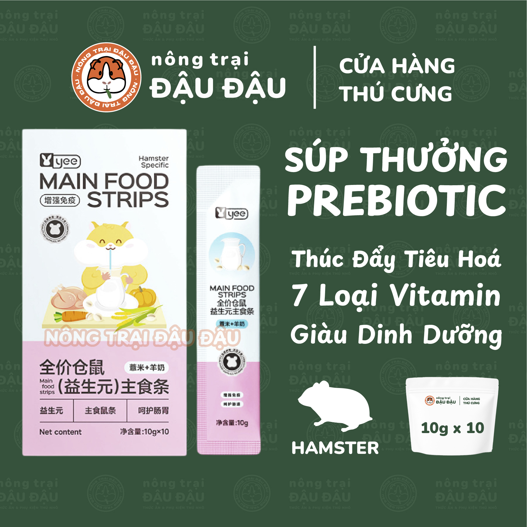 Súp Thưởng Cho Hamster Yee Sữa Dê Giàu Dinh Dưỡng Thơm Ngon