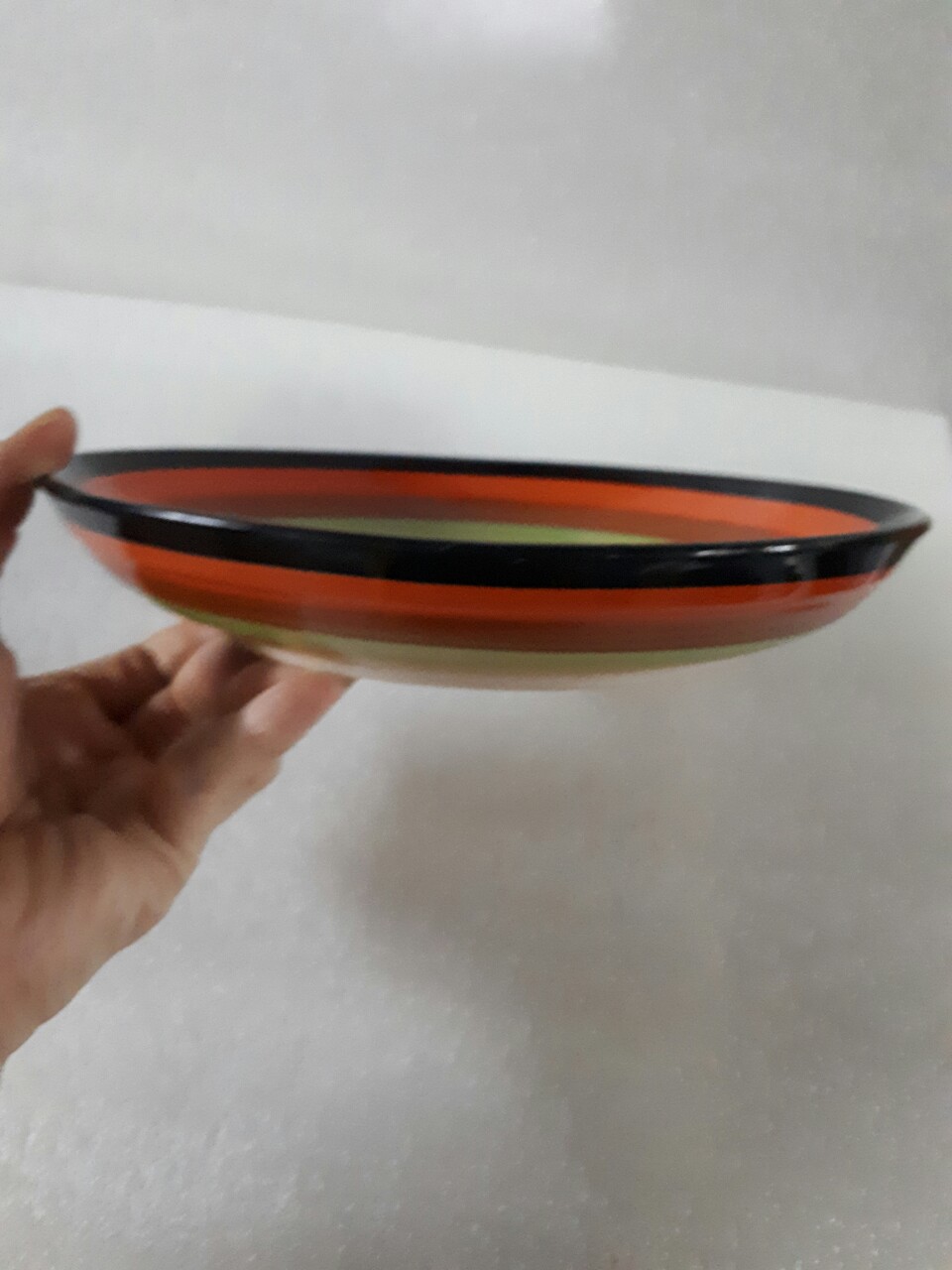 Set 4 đĩa sứ cầu vồng gồm 2 đĩa 20cm và 2 đĩa 18 cm