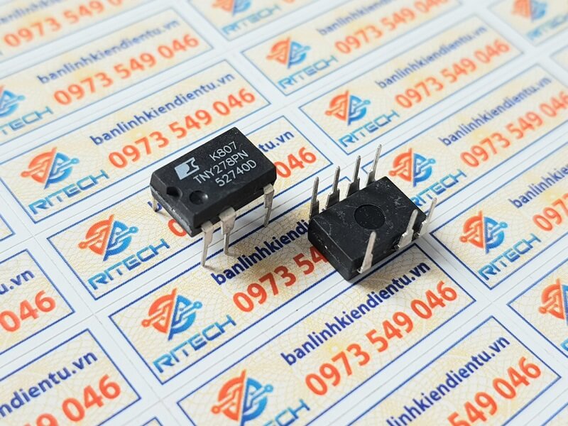 Combo 5 con TNY278PN, TNY278P, TNY 278PN, TNY 278P IC nguồn DIP-7