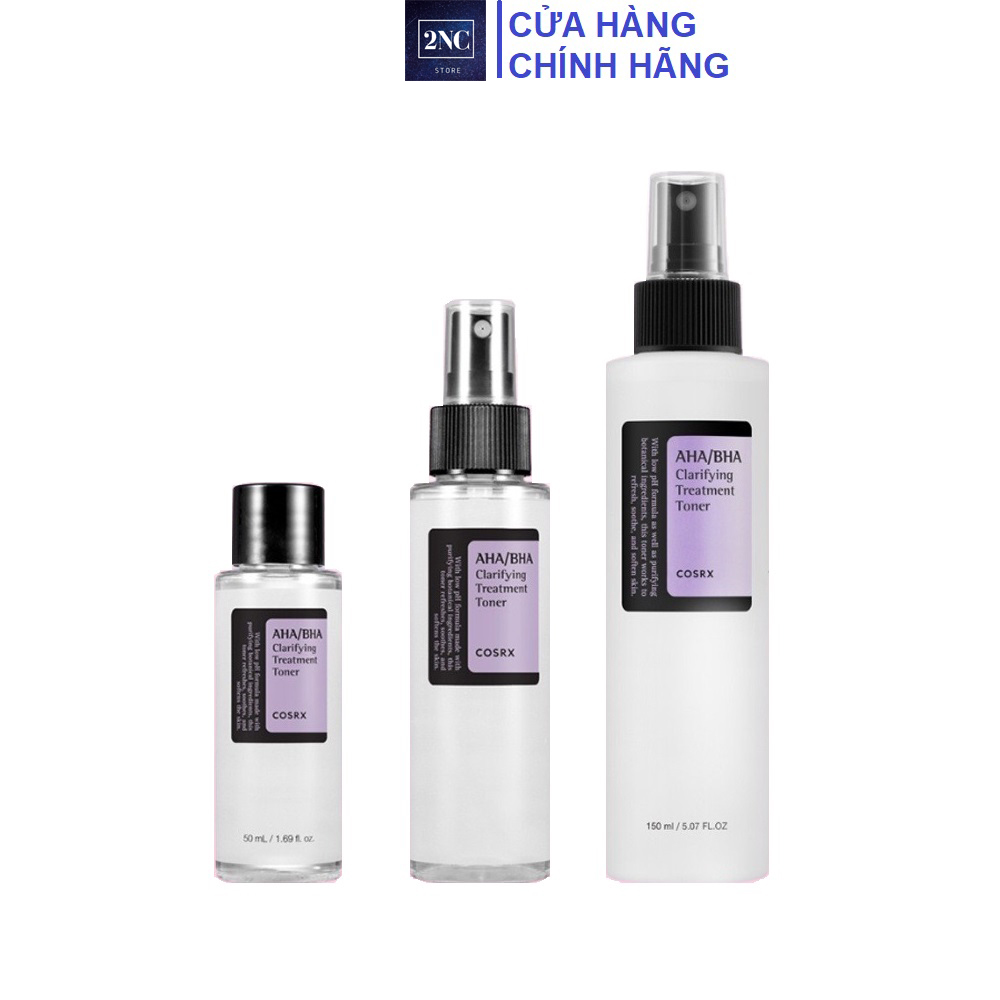 Nước hoa hồng cosrx aha bha clarifying treatment toner 50ml 100ml 150ml