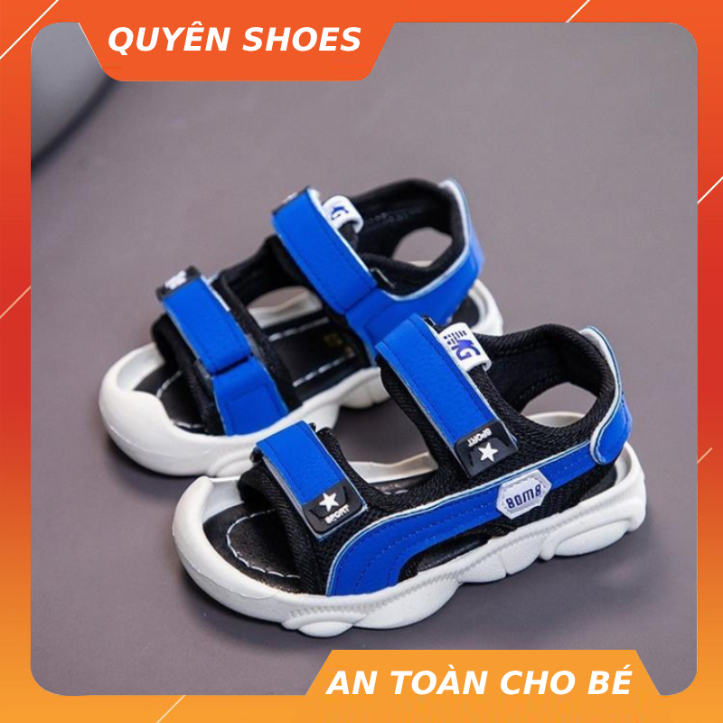 Sandal bé trai và bé gái giày sandal quai hậu mũi cao chống trơn chống vấp cho bé lucky shoes vn
