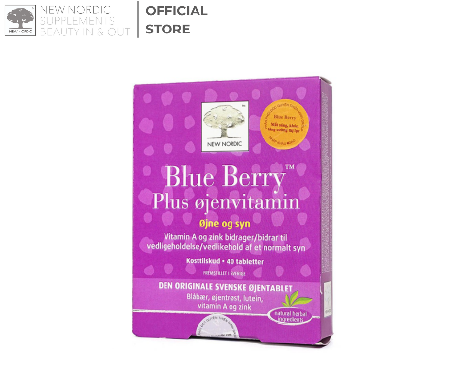 Viên bổ mắt Blue Berry Plus Eye Vitamin New Nordic (03/2023)