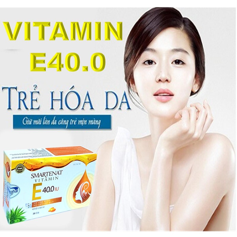 Viên uống đẹp da Hàn Quốc giúp bổ sung Vitamin E 4000mcg, , Om.ega 3 sáng mịn da, chống lão hóa - Hộp 30 viên dùng 1 tháng