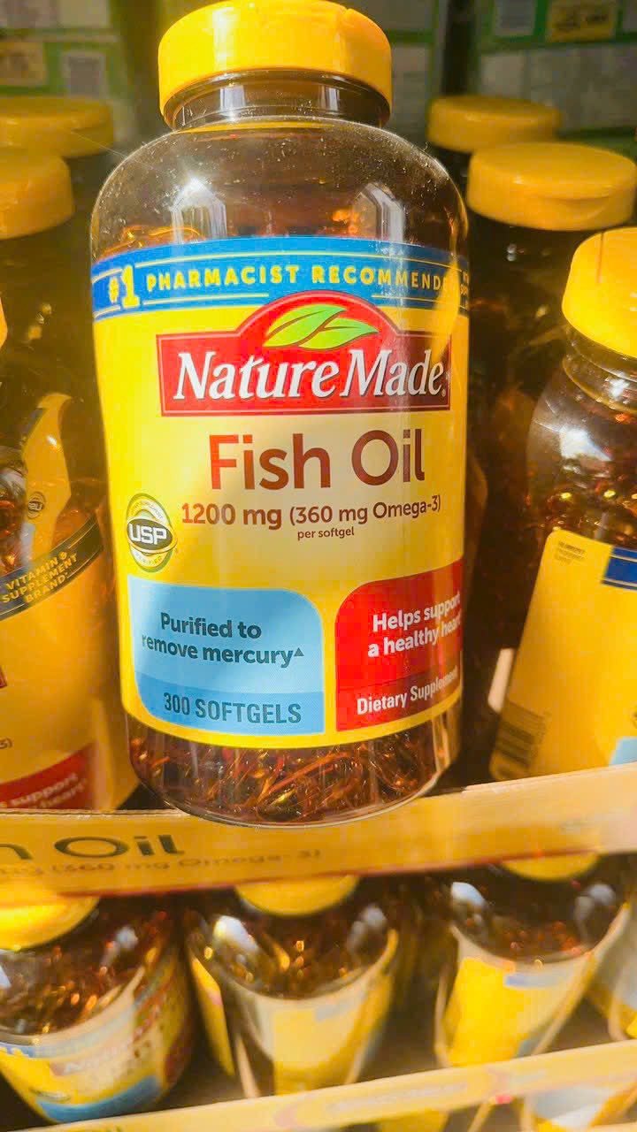 [HCM]Viên Uống Dầu Cá Omega 3 Nature Made Fish Oil 1200Mg Hộp 400 Viên