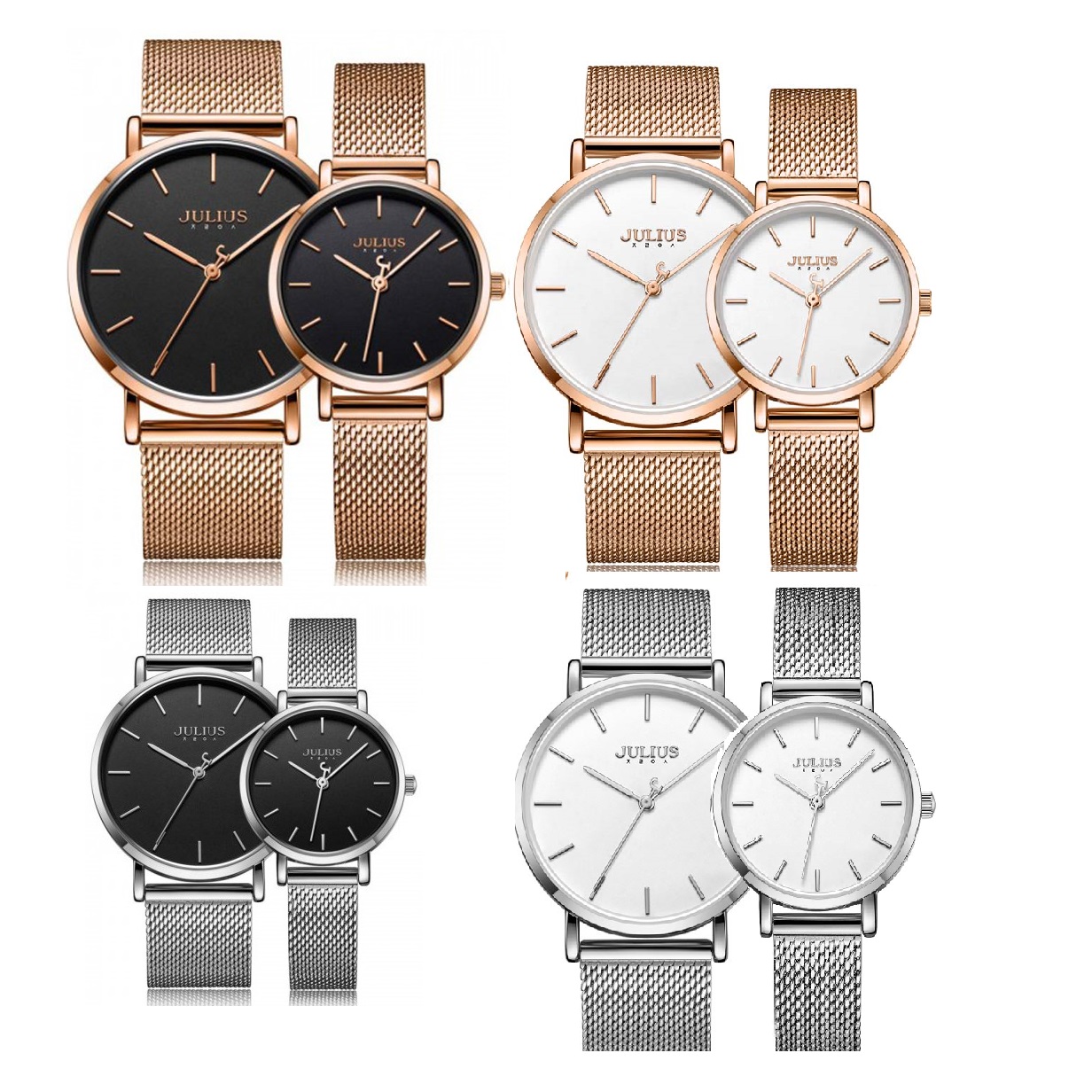 Đồng hồ Đôi Đồng hồ cặp Nam Nữ Julius Ja-1164