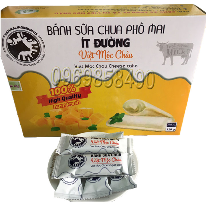 [Siêu mới – siêu ngon] Bánh sữa chua phô mai Việt Mộc Châu Giá nội địa - Chất lượng ngoại nhập