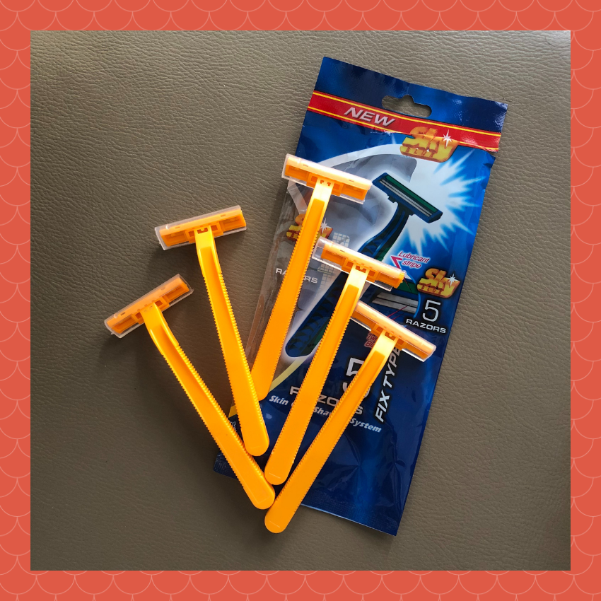 DAO CẠO RÂU GIÁ RẺ 25 CÂY ( 1 GÓI 5 CÂY)