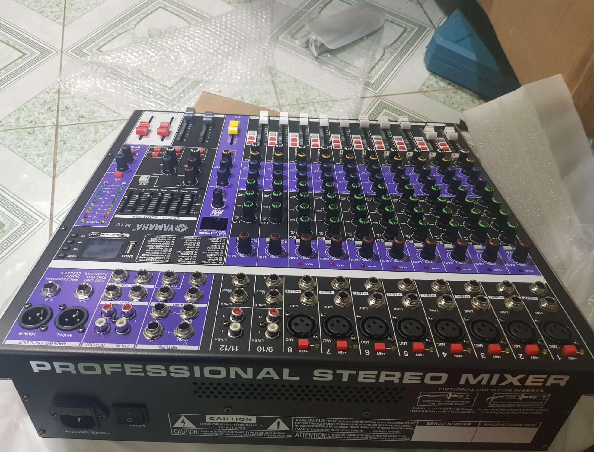 Mixer yamaha m10- 99 hiệu ứng