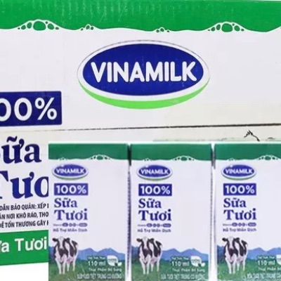 Sữa tươi tiệt trùng vinamilk 110ml có đường