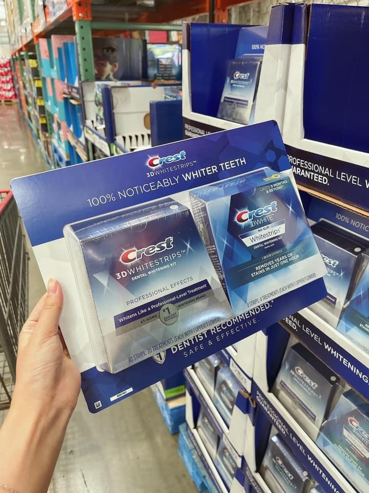 Miếng dán làm trắng răng Crest 3D White - 24 gói