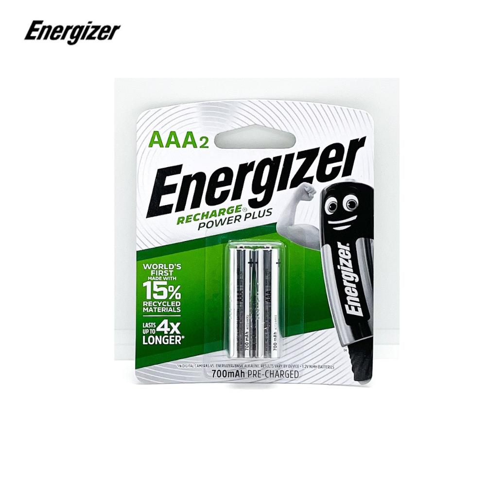 Vỉ 2 viên pin sạc aaa 700 mah energizer nh12urp2 sản xuất tại nhật bản - hàng chính hãng