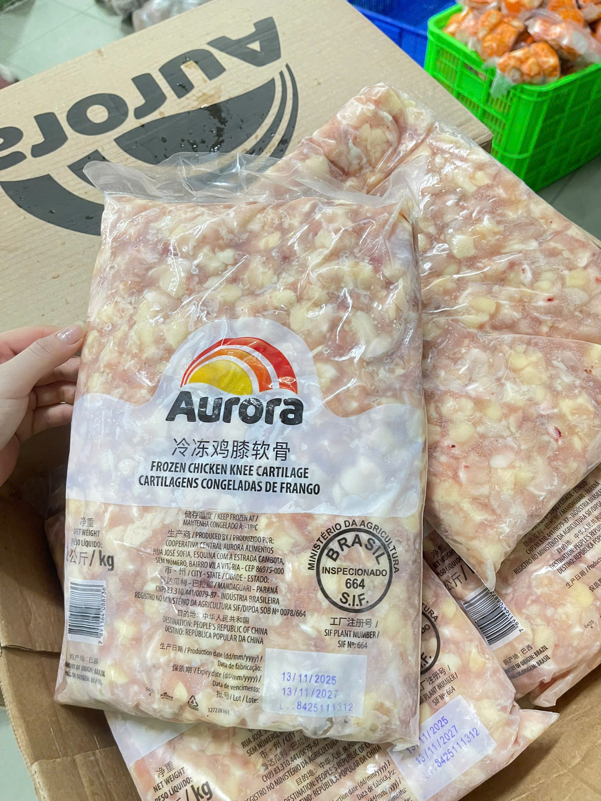 SỤN GÀ BRAZIN BỊCH 2KG hàng đủ kg không mạ đá (giao tphcm)