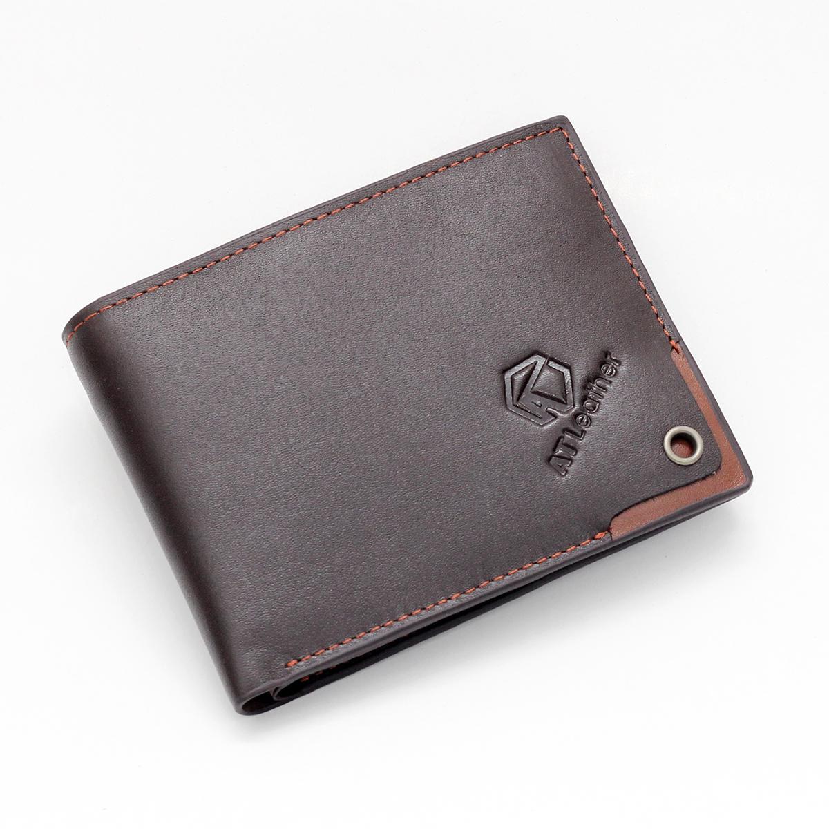 Ví da bò nam cao cấp ATLeather - 037 - Da bò thật 100%