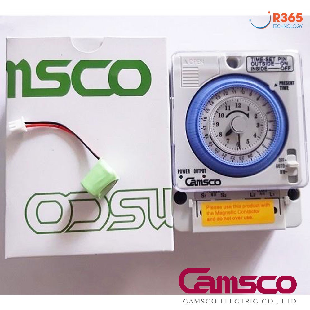 Timer hẹn giờ cơ camso tn35-n 15a/220v