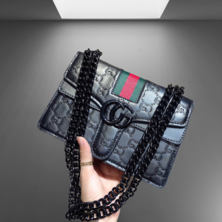 [HCM]Túi xách nữ đeo chéo 2020 dập nỗi xích theo màu cá tính