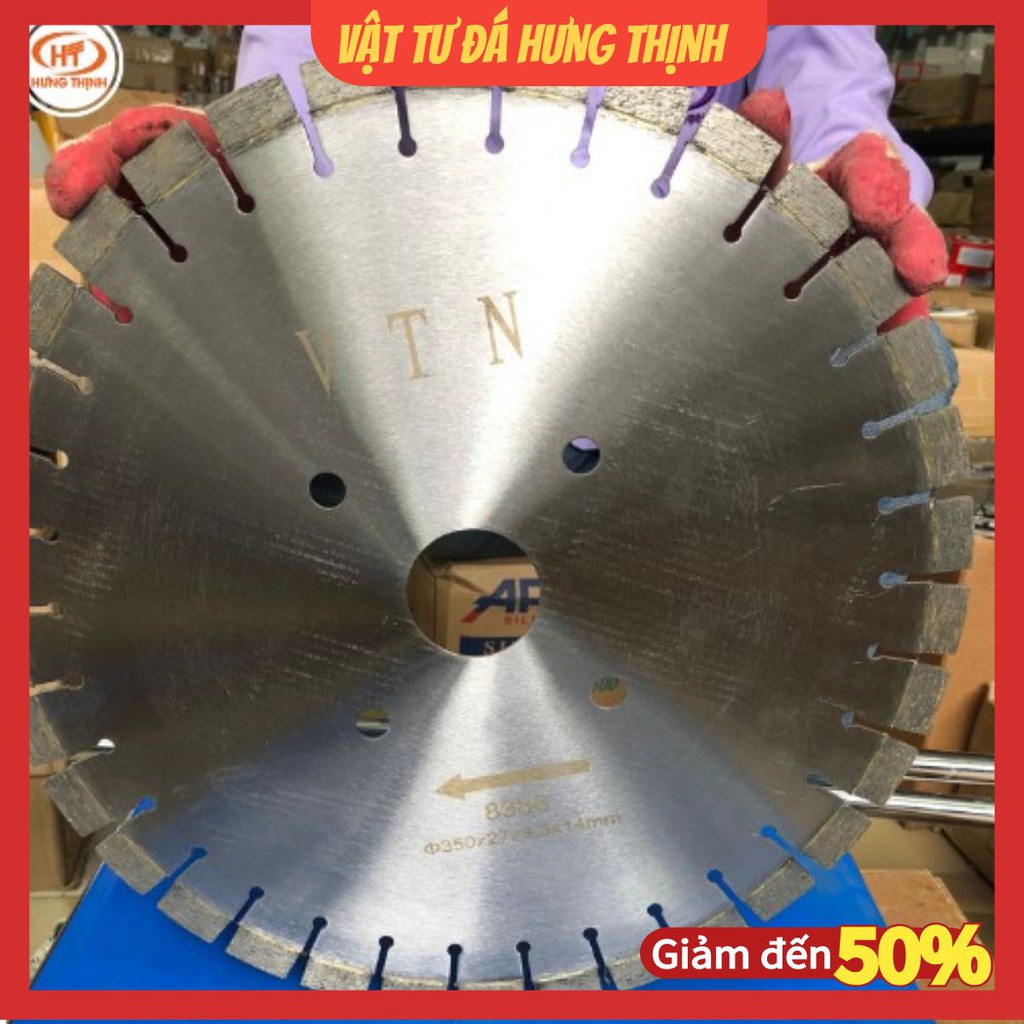 Lưỡi cắt phi 350Chuyên cắt đá, gạch | Lưỡi êm, sắc bén, độ bền cao.