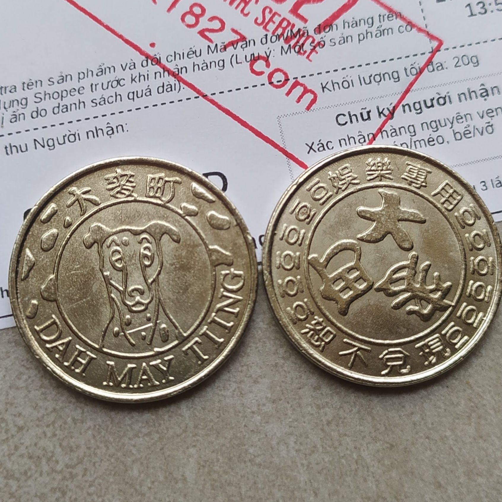 Xu cho máy chơi điện tử siêu thị cỡ 26mm