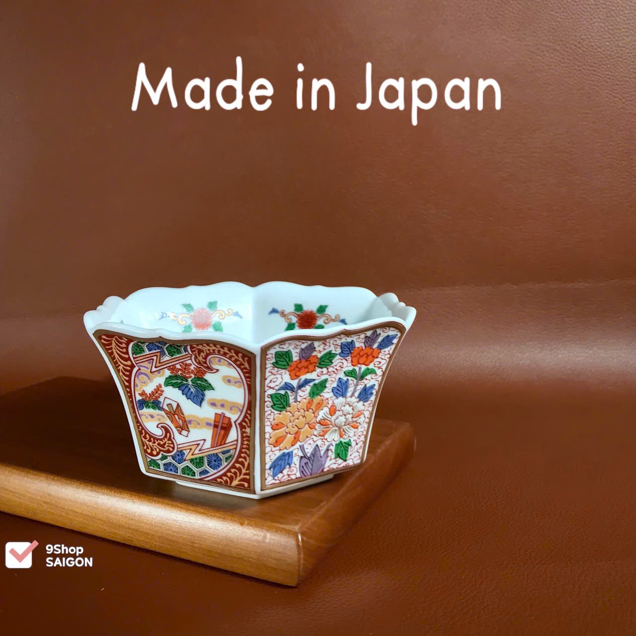 [Hàng Hiếm Japan 100% New] 01 Chiếc Thố Lục Giác Phong Cách Imari Hoàng Gia