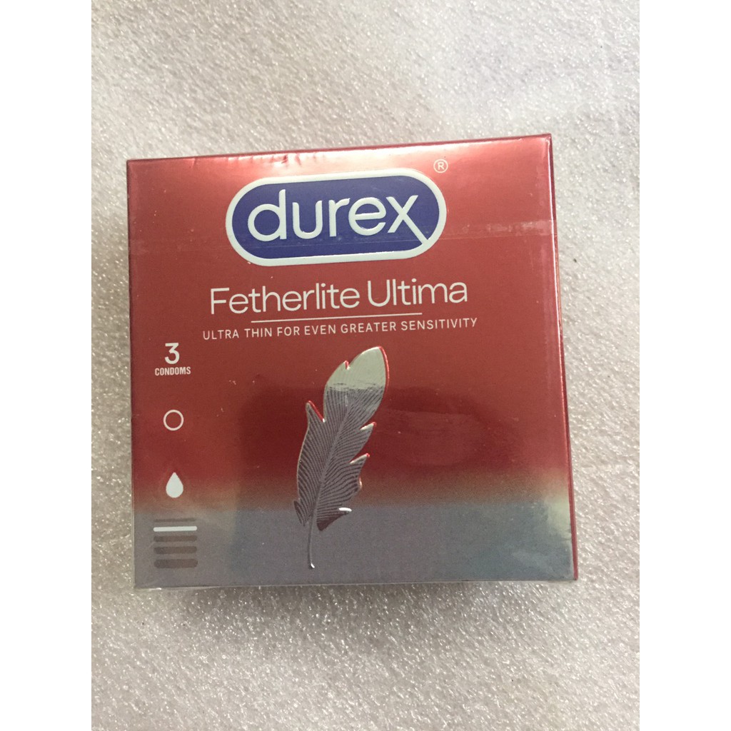 [ Giảm Sâu ] Bao Cao Su Durex Fetherlite Ultima Hộp 3 Cái ( Che Tên Sản Phẩm Khi Giao Hàng Tuyệt Đối Bí Mật)
