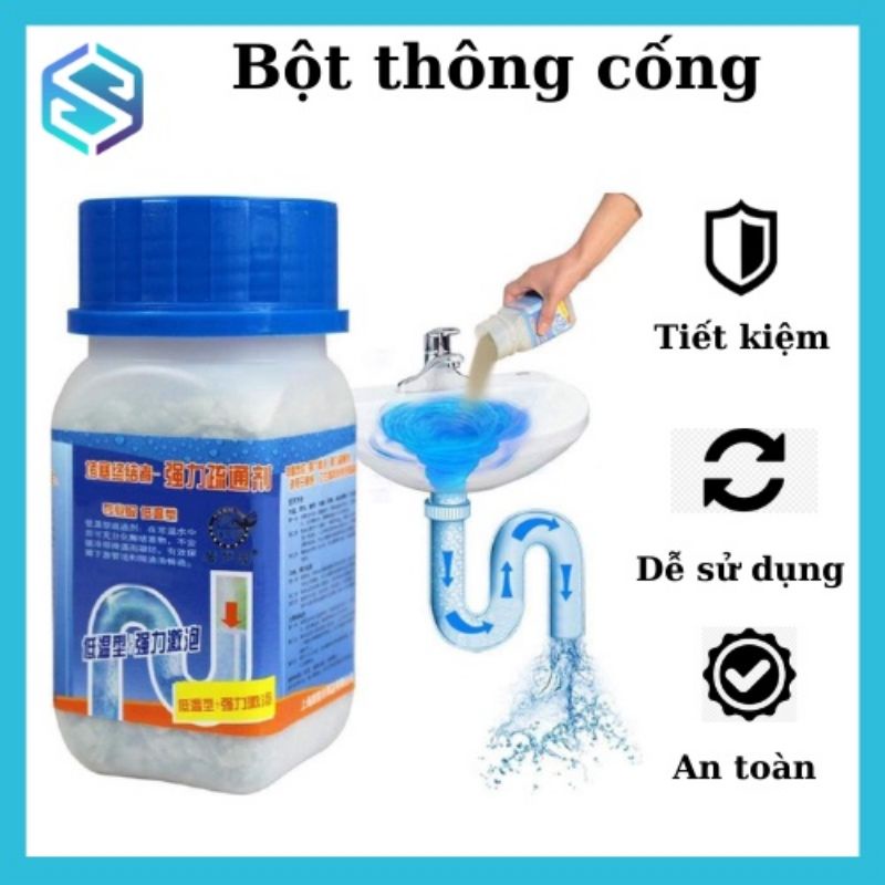 [COMBO 3 LỌ] BỘT THÔNG CỐNG CỰC MẠNH BỘT THÔNG CỐNG SIÊU MẠNH . THÔNG TẮC CỐNG, ĐƯỜNG ỐNG, BỒN CẦU, BỒN RỬA MẶT  - HIỆU QUẢ CỰC KÌ CAO