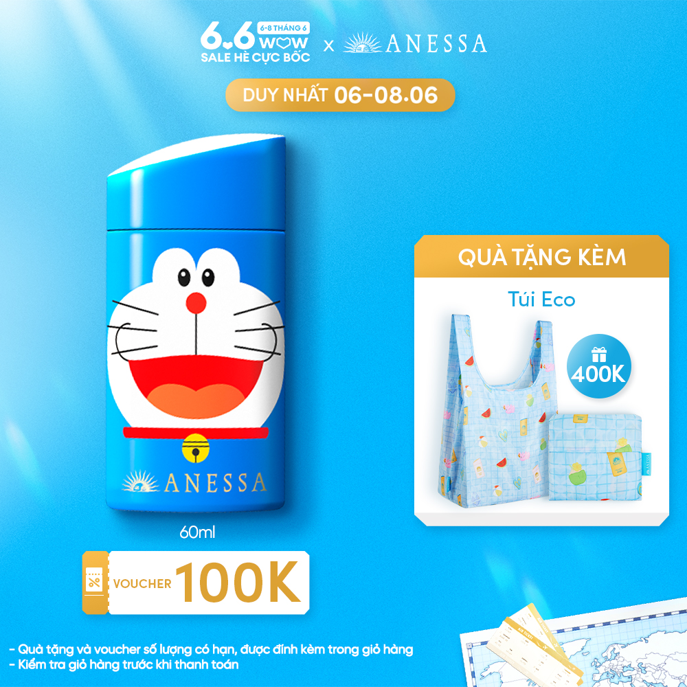 6.6 VOUCHER 100K + QUÀ 400K Phiên bản Doraemon đặc biệt - Kem chống nắng