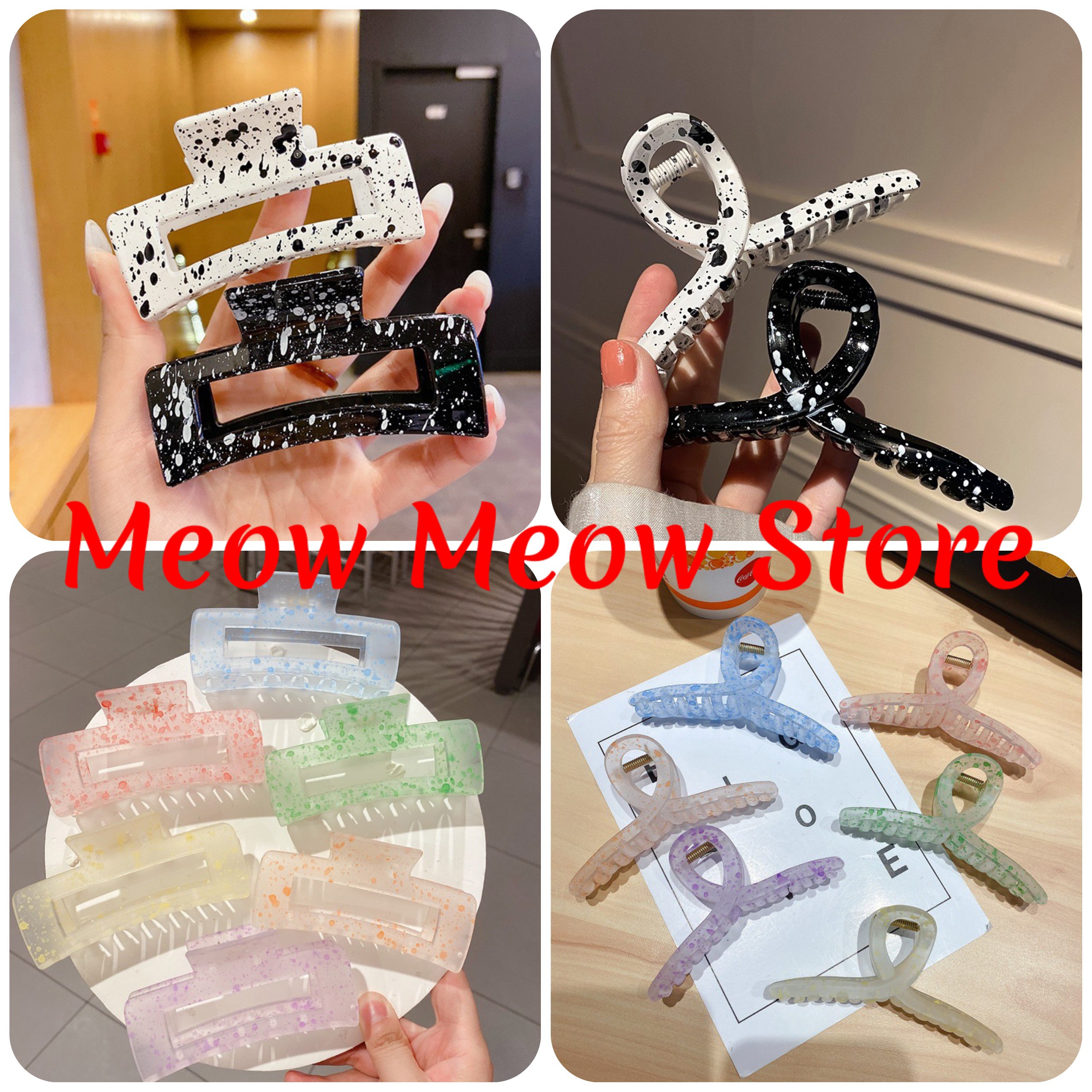 🌸ảnh meowmeow🌸 kẹp tóc càng cua hàn quốc nhiều mẫu- kẹp tóc hàn quốc