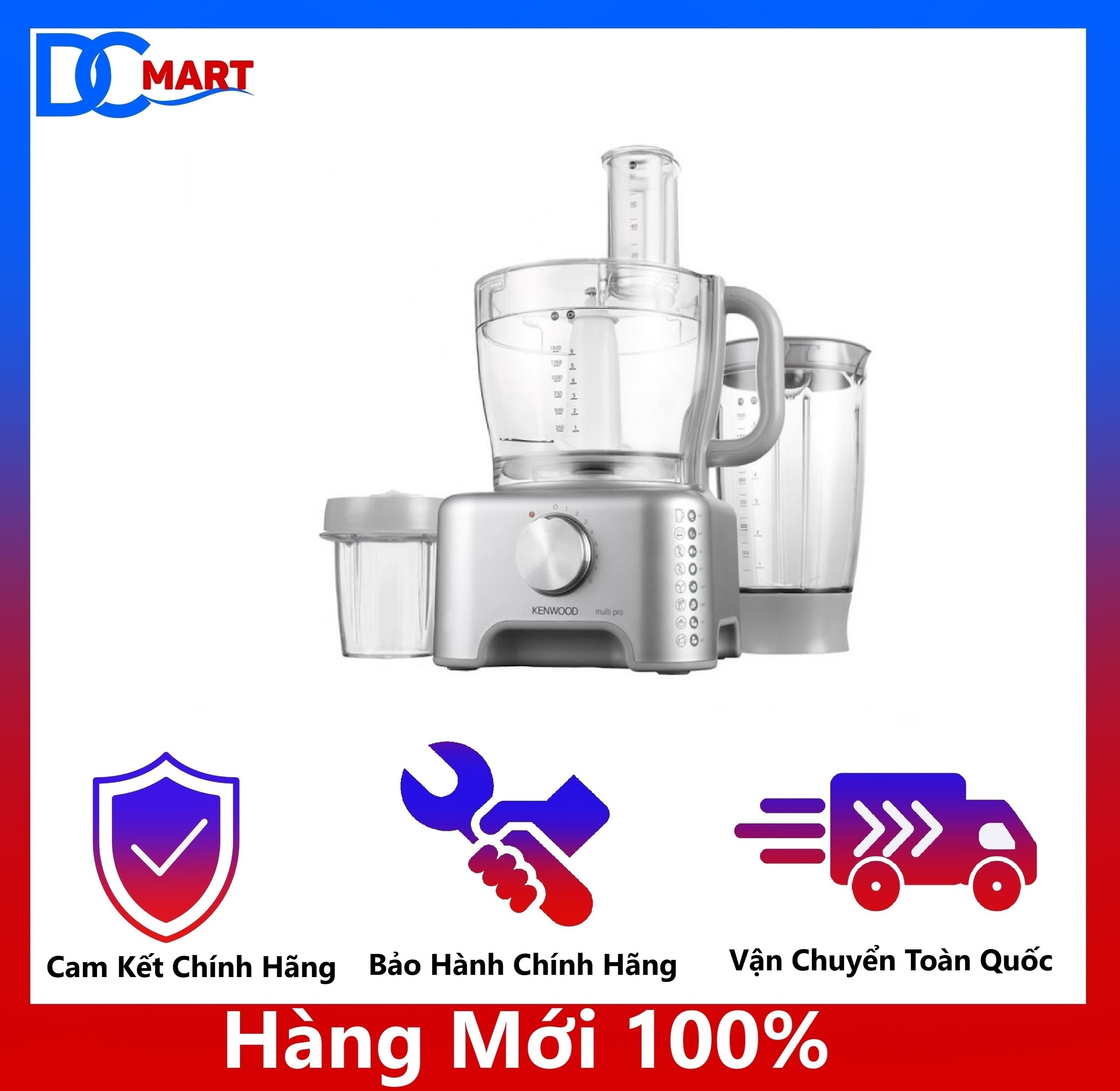 Máy sinh tố xay đa năng Kenwood Multi Pro FP735 - Hàng Chính Hãng