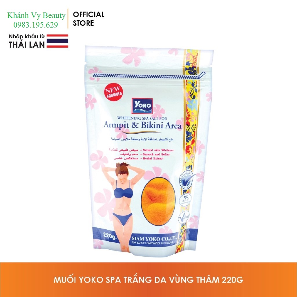 Muối Tắm Tẩy Da Chết Yoko Spa Bikini Armpit Area 220g - Thái Lan