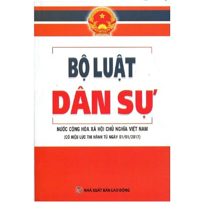 Sách bộ luật dân sự có hiêu lực từ ngày 1 tháng 1 năm 2017