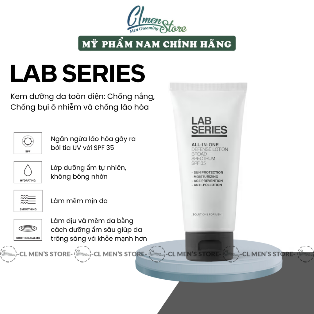 Kem Dưỡng Ẩm Chống Nắng Lab Series All in one Defense Lotion SPF 35 - 50ml