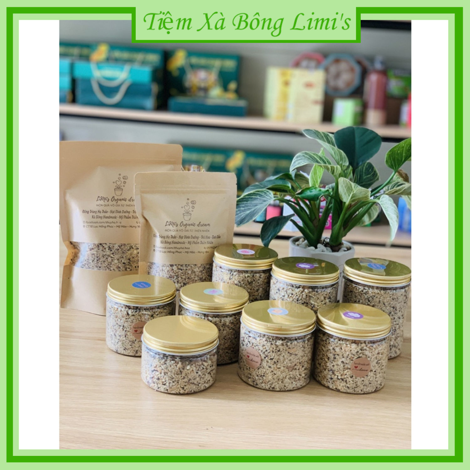 Vừng hạt dinh dưỡng mix các loại hạt đặc biệt, muối vừng đa hạt ăn kiêng, giảm cân lọ 300g và 500g
