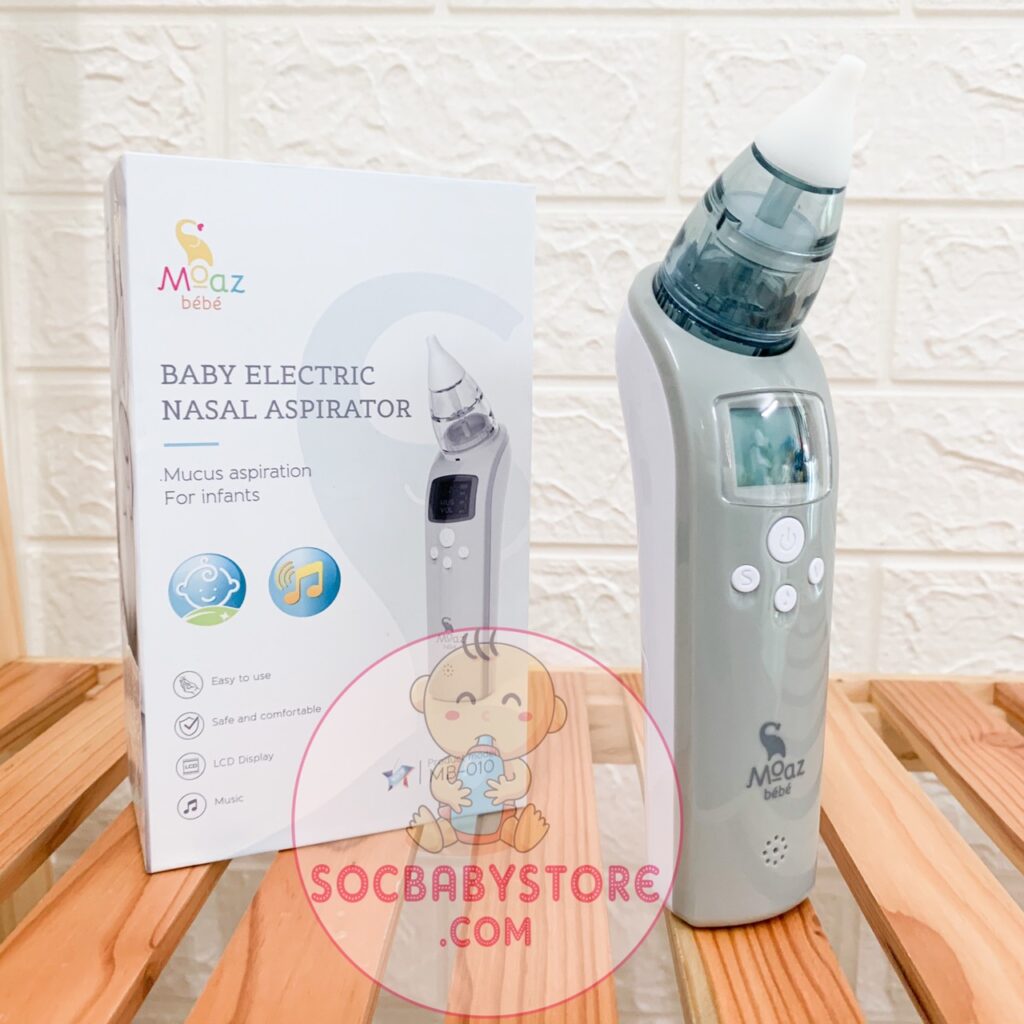 [HCM]Máy Hút Mũi MOAZ BEBE MB010 Cho Bé Có Thiết Kế Cầm Tay Nhỏ Gọn Với Độ Rung Nhẹ Khi Hút Mũi Cho Bé Máy Có Nhạc Cho Bé Thích Thú Hơn Máy Hiển Thị Màn Hình Lcd Với Thông Số Rõ NétVới 2 Áp Lực Mạnh Và Nhẹ.